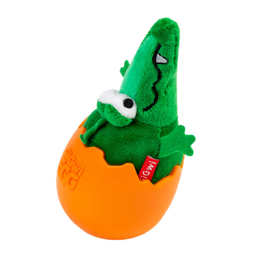 Іграшка для собак Крокодил-неваляшка з пискавкою GiGwi EGG