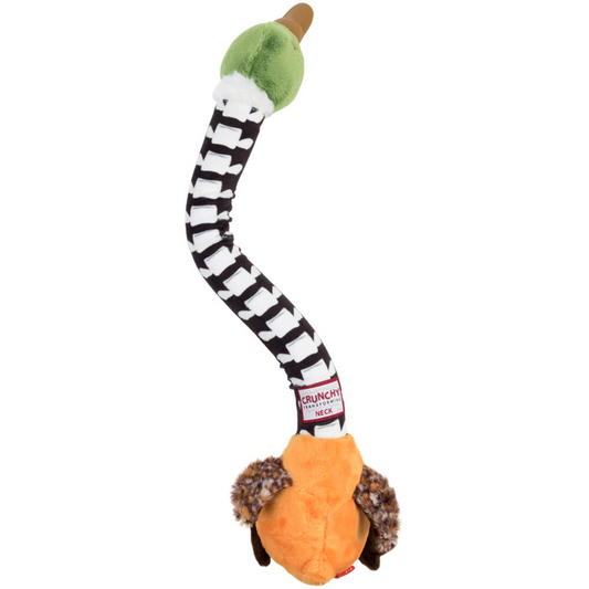 Іграшка для собак качка з хрусткою шиєю і пискавкою GiGwi Crunchy