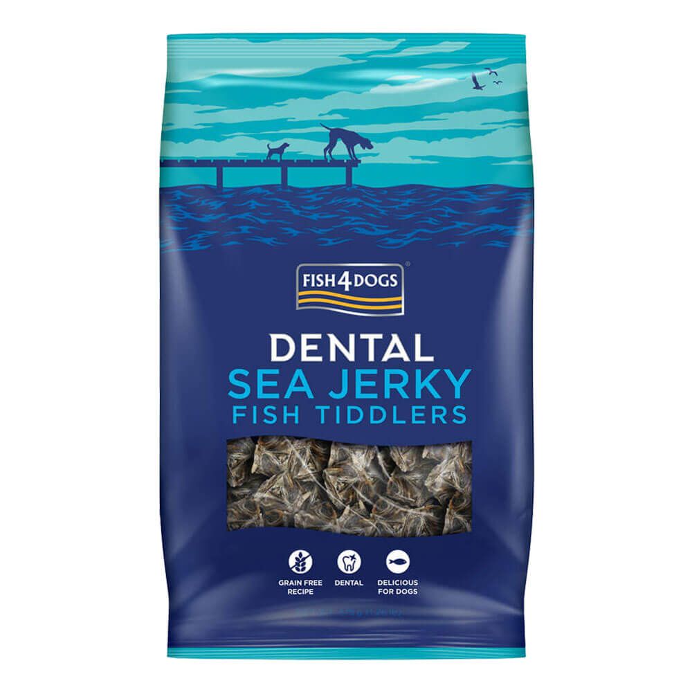 Шкірки білої риби Sea Jerky Fish Toddlers Fish4Dogs 115 г