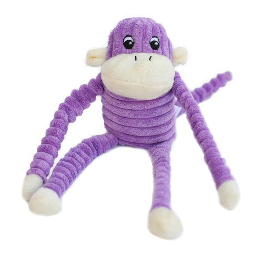 Spencer the Crinkle Monkey Small Purple Zippy Paws