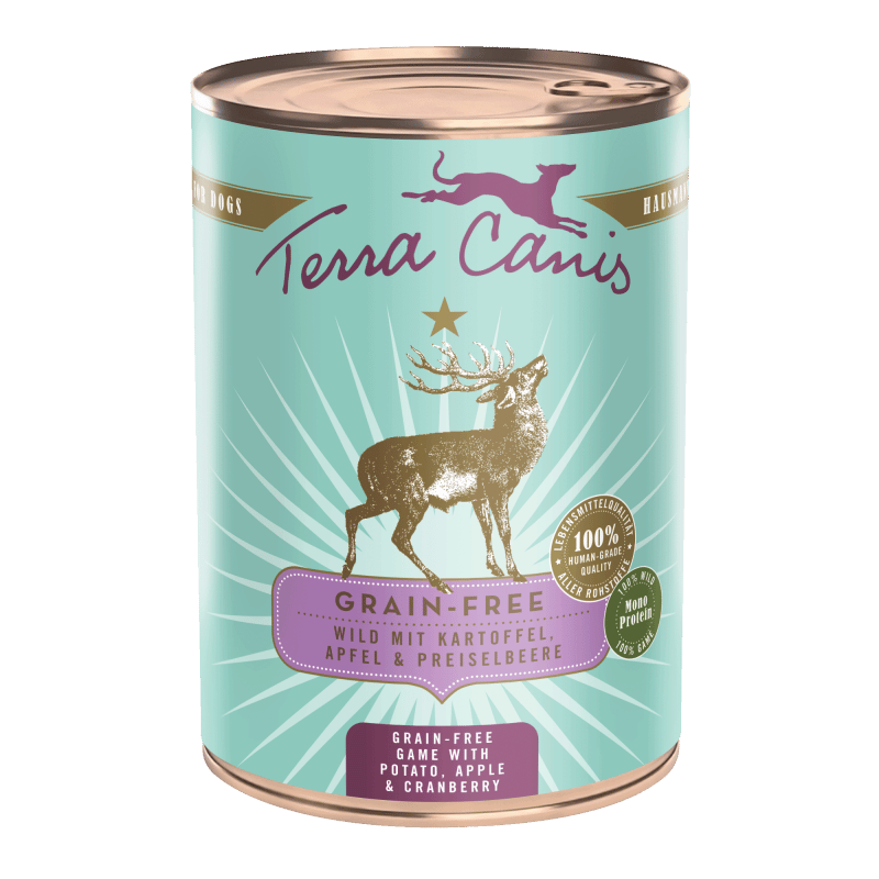 Вологий корм для собак дикий олень з картоплею, яблуком та журавлиною Grain Free Terra Canis