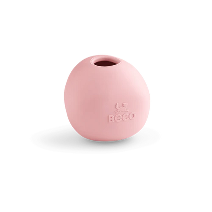 Іграшка м'ячик з отвором для смаколиків для собак Wobble Ball Pink Beco Pets