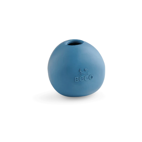 Іграшка м'ячик з отвором для смаколиків для собак Wobble Ball Blue Beco Pets