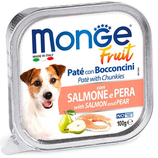 Паштет (лосось з грушею) Monge Dog Wet FRUIT 100 г