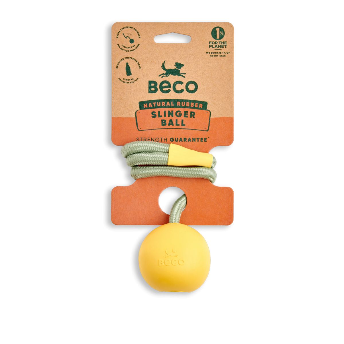 М'ячик на мотузці для собак Beco Pets Slinger Ball