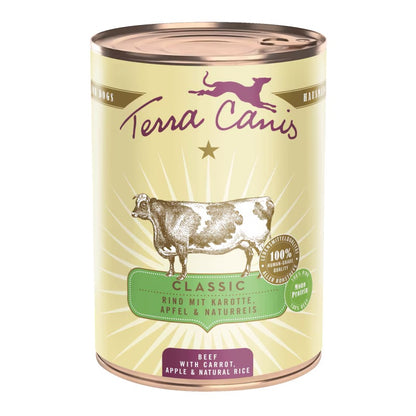 Вологий корм для собак яловичина з морквою, рисом, яблуком Classic Menu Terra Canis
