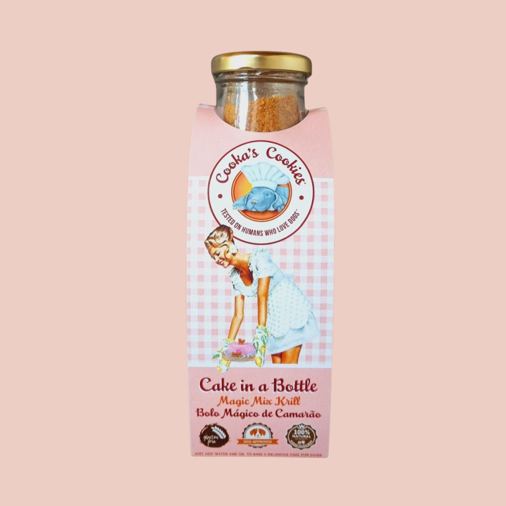 Натуральна суміш для приготування тортику для собак з креветкою Cake In A Bottle Cooka's Cookies