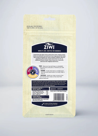 Натуральні смаколики 100% ягнячі вушка з печінковим покриттям Ziwi 60 г