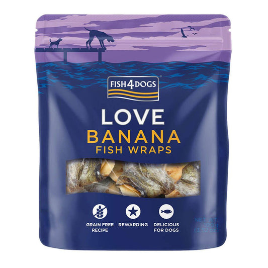 Рибні рулети з бананом Love Fish4Dogs 100 г