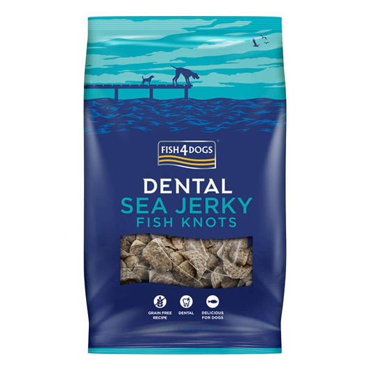 Шкірки білої риби Sea Jerky Fish Knots Fish4Dogs 100 г