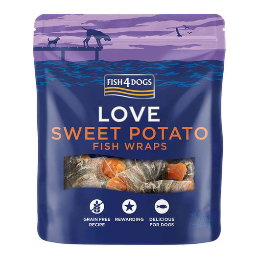 Рибні рулетики з бататом Love Fish4Dogs 100 г